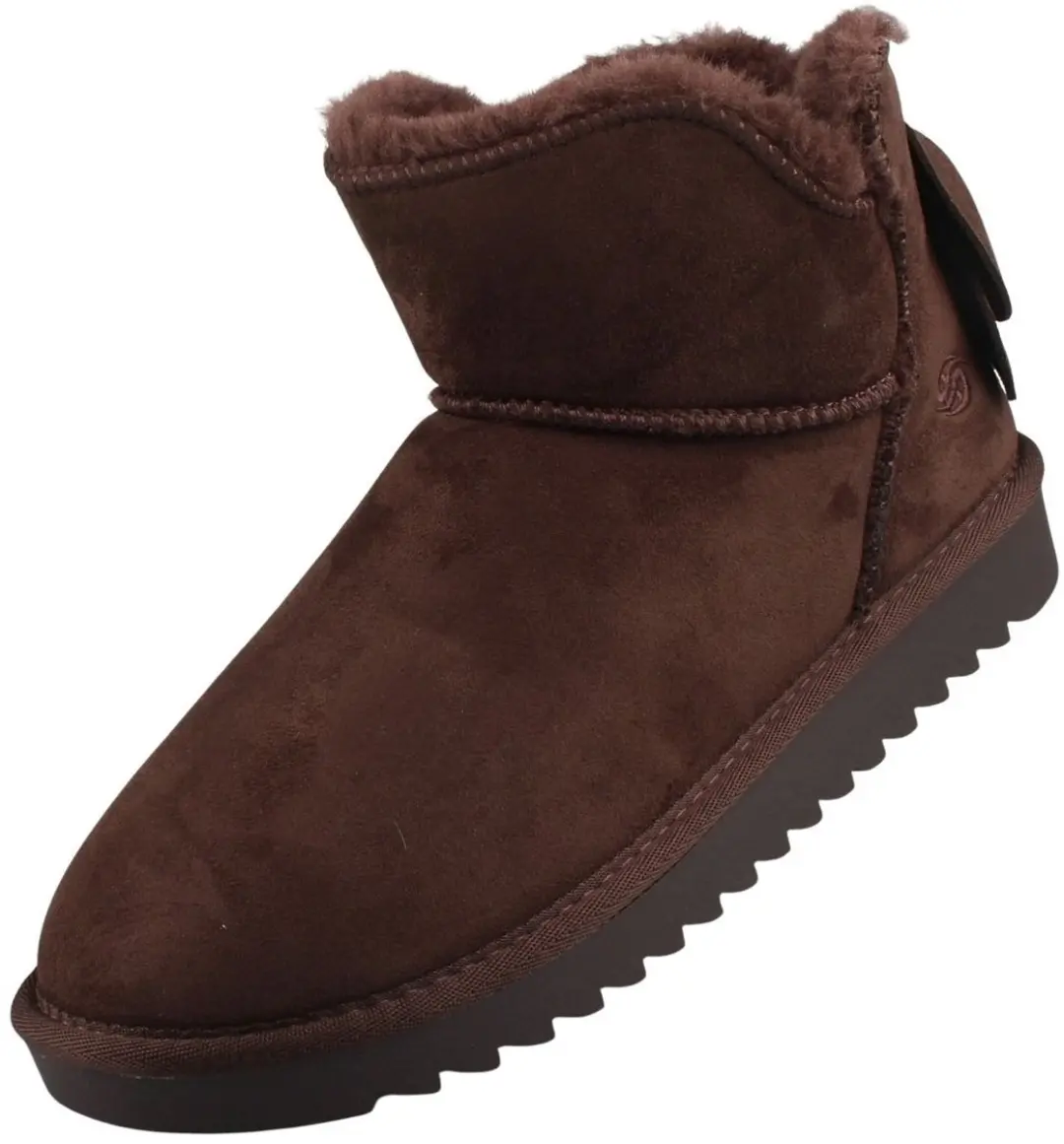 Dockers by Gerli dames enkellaarsjes, gevoerd, bruin 49IL303-770300