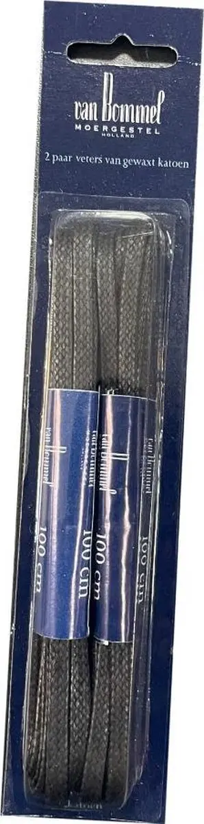 Originele Van Bommel veters Zwart 100cm