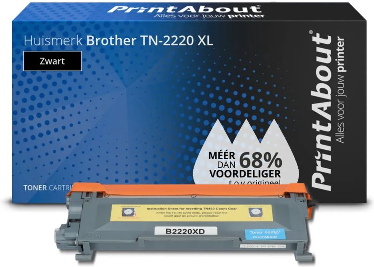 PrintAbout TN-2220 XL-PA Toner Zwart - 5.200 pagina's
