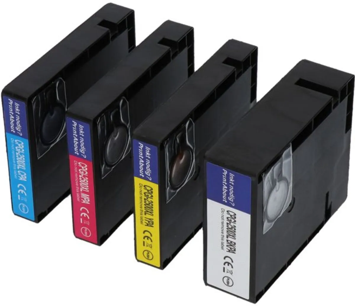PrintAbout PGI-2500XL BK/C/M/Y-PA2 Inktcartridge - 4 Kleuren - 8.560 pagina's