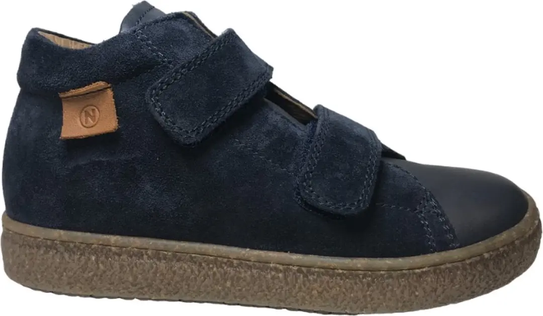 naturino mt 30 hoge 2 velcro's lederen sneakers Albus navy