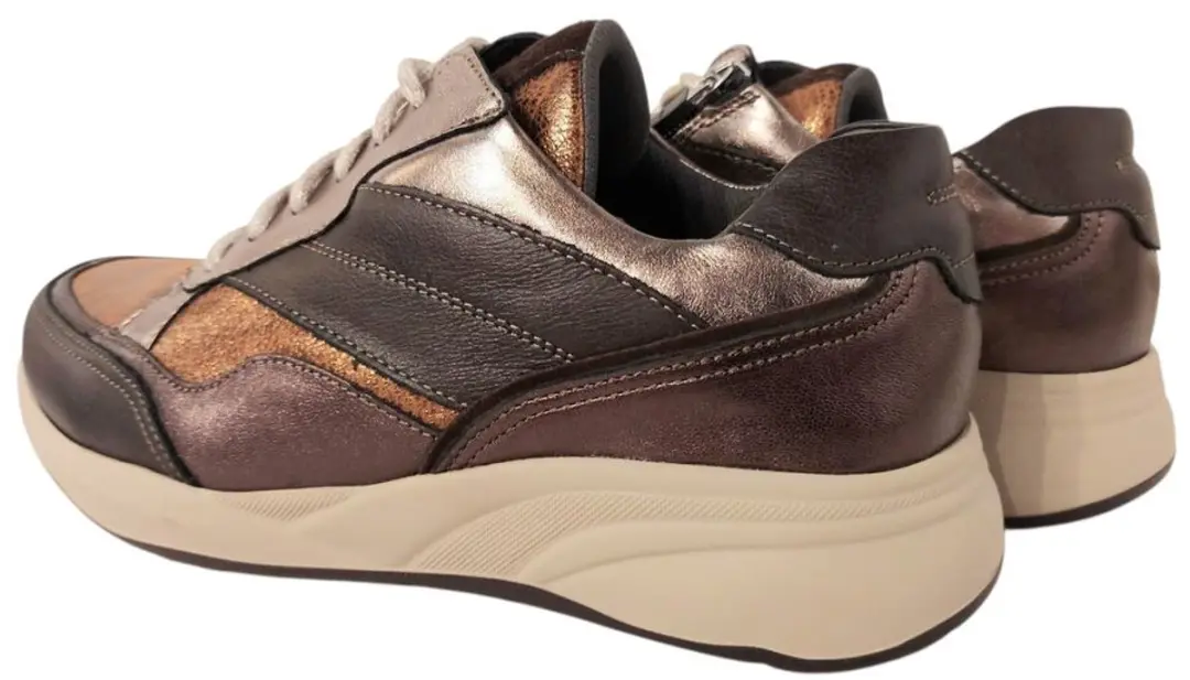 Durea Sneaker 6308 608 1878 Pantoffels - Donkerbruin Brons - Wijdte K