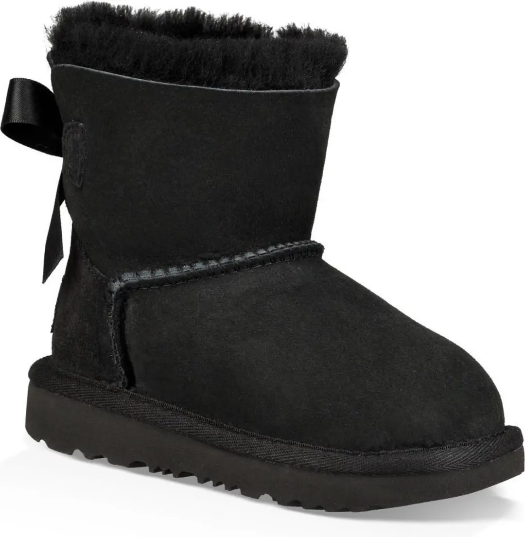 UGG K Mini Bailey Bow II Kinderlaarzen - Zwart 35