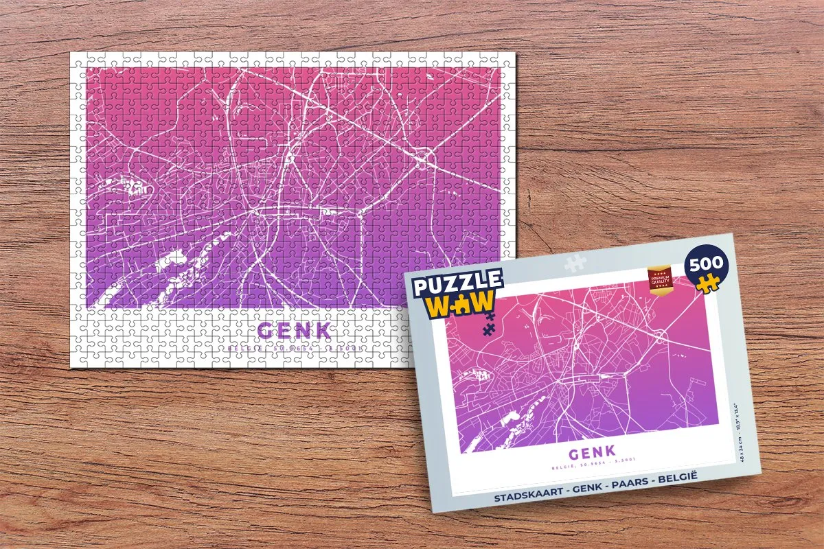 PuzzleWow Genk Legpuzzel 500 Stuks - Multicolor