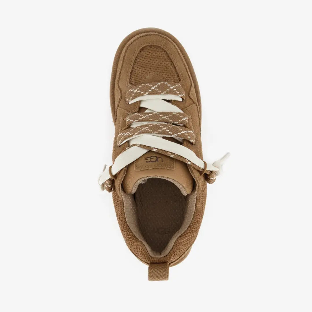 UGG Lo Lowmel Suede Dames Sneakers Cognac - Maat 36