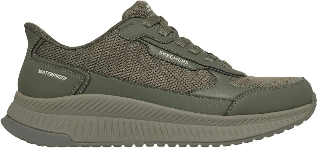 Skechers Heren BOBS Sport Squad 4 Crucial Step Slip Ins waterdicht Olive