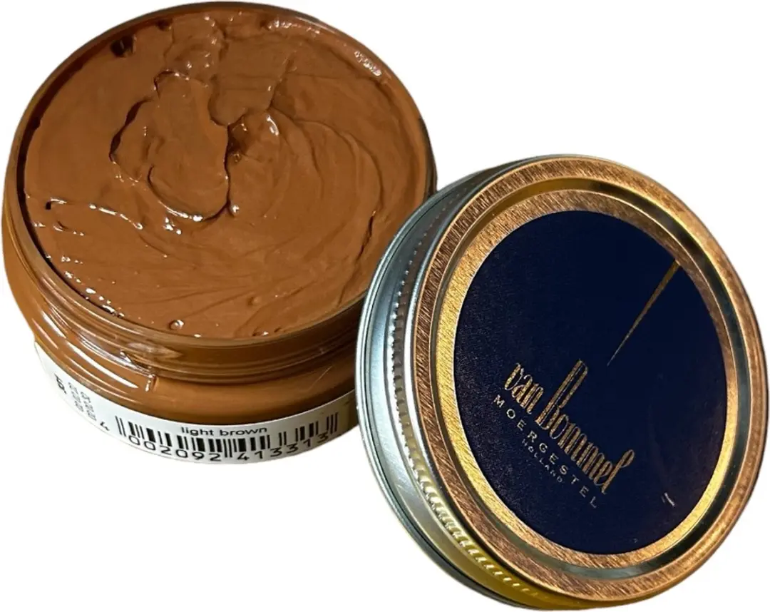 Van Bommel Shoecream 60ml potje luxe kwaliteit schoen poets kleur 331 cognac