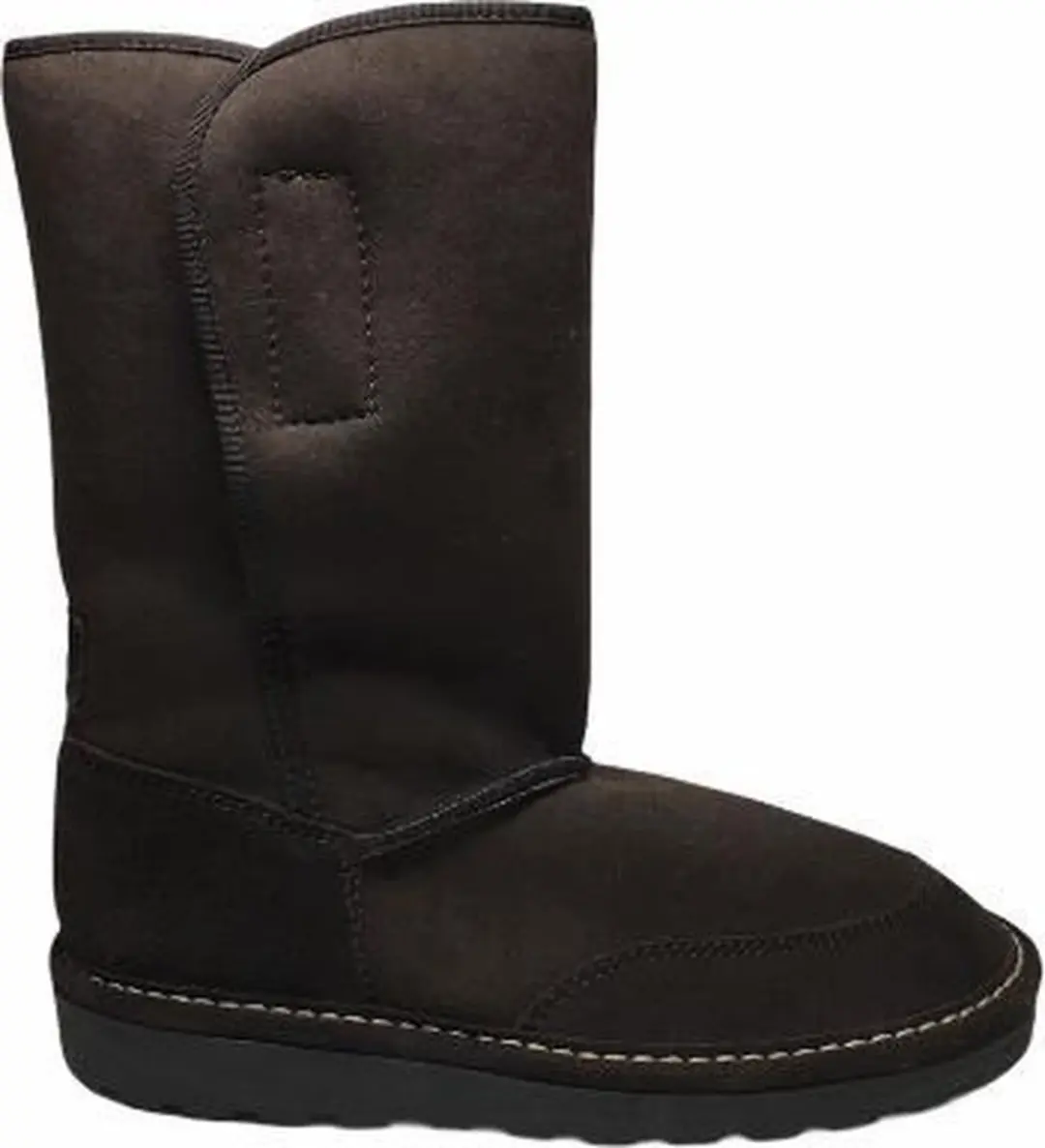 Naturino effen lederen warme korte laarzen uggy 3321 Dk bruin mt 32
