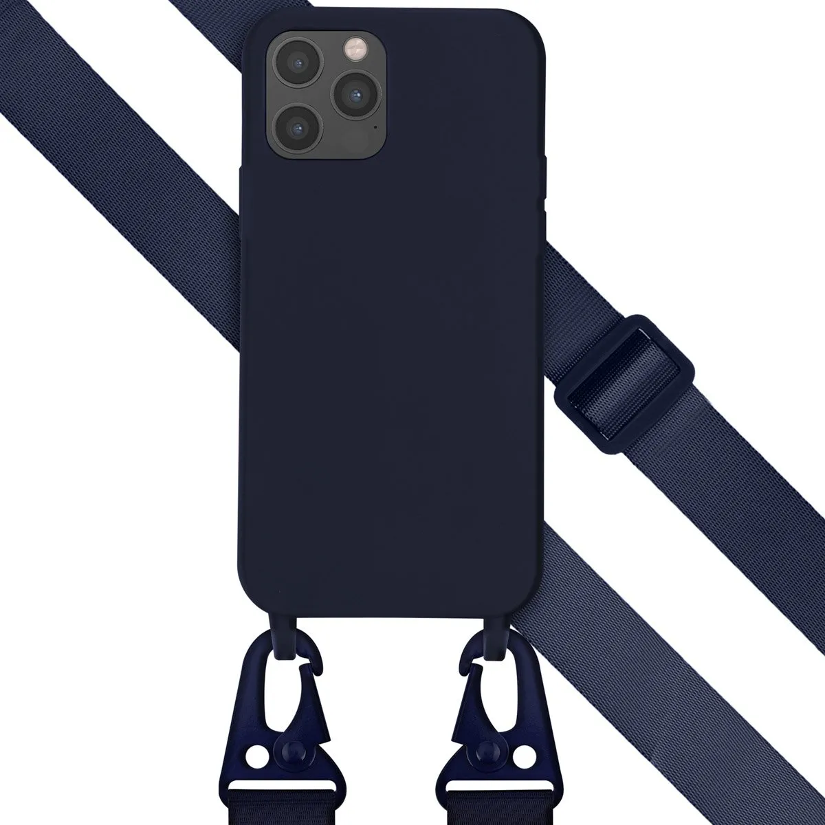 Selencia Hoesje iPhone 12 Pro Donkerblauw