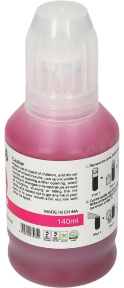 PrintAbout GI-56M Inktcartridge Magenta - 140ml - o.a. Canon MAXIFY iB4150