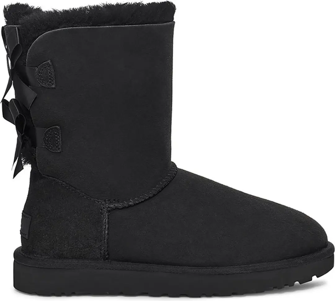 UGG Dames Snowboots Bailey Bow II - Zwart - Maat 38