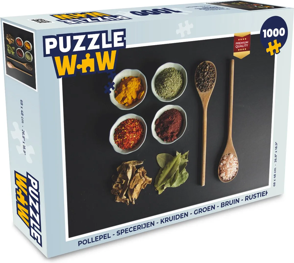 PuzzleWow Pollepel Legpuzzel 1000 Stuks - Multicolor