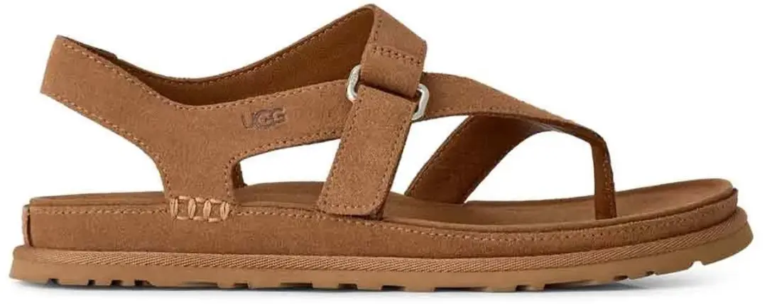 UGG Goldengaze Toe Post Sandalen 1175134 - Cognac