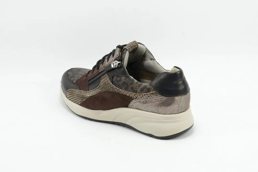Durea 6318 K Lage Sneakers Dames - Zwart - Maat 42