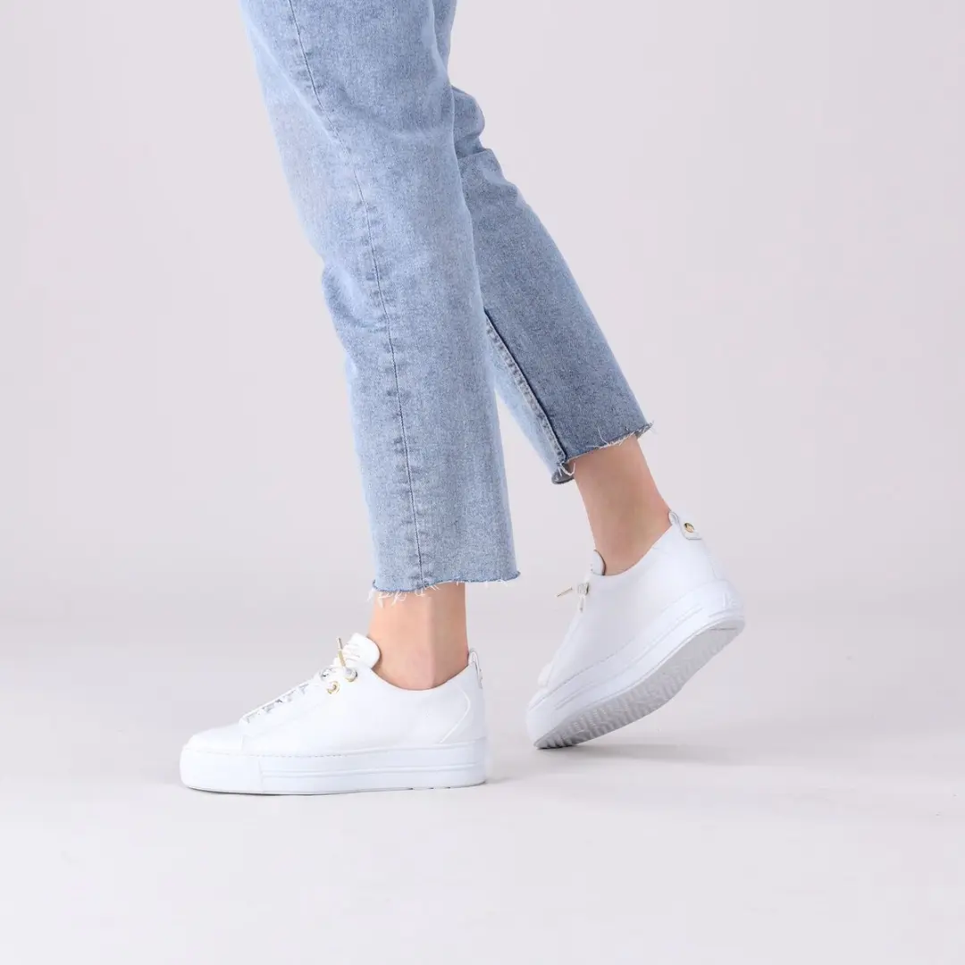 Paul Green 5017 Lage Sneakers - Wit - Maat 43