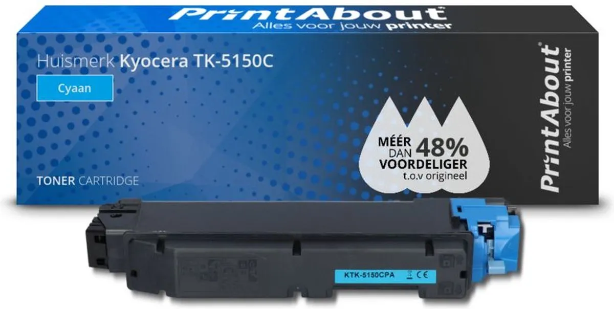 PrintAbout TK-5150C-PA Toner Cyaan