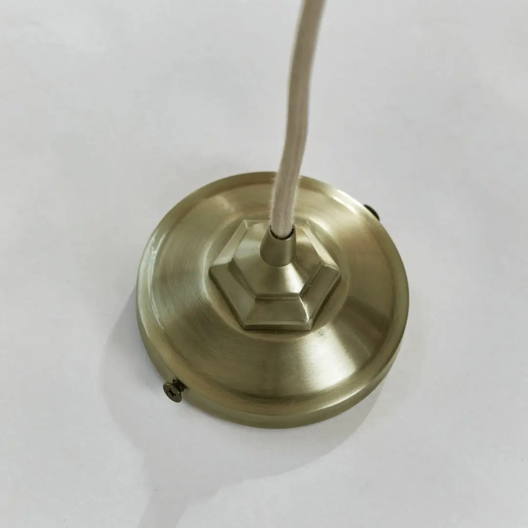 Loberon Tanaelva Hanglamp - Antiekmessing/Heldere kap Ø11cm