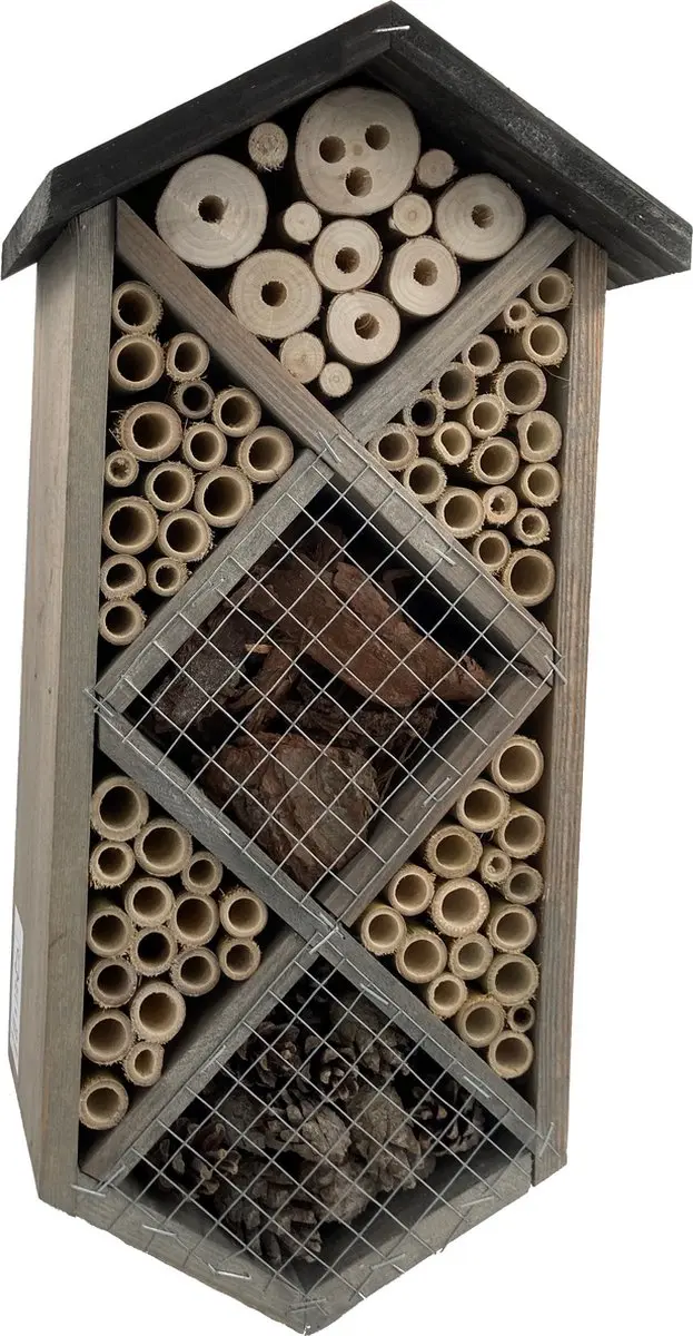 GARDEN SPRIT Insectenhotel 7-kamers 17 x 11 x 42 cm. Bijenhotel