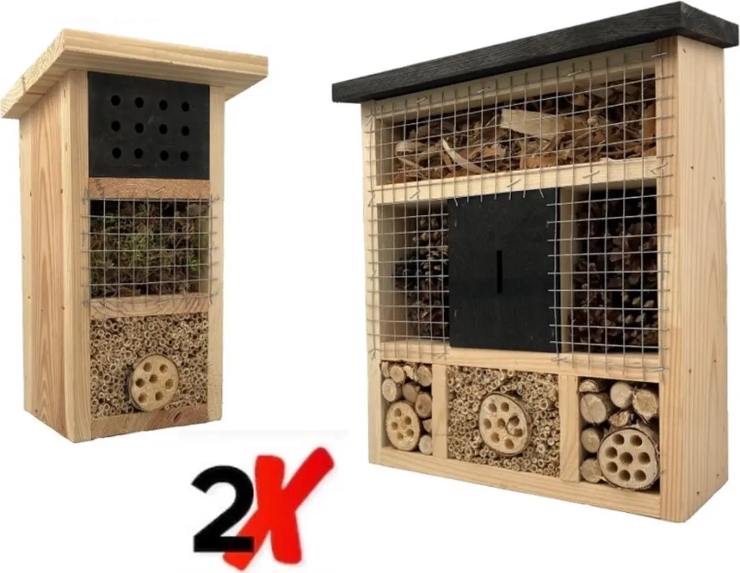 GARDEN SPIRIT set van 2 Insectenhotels