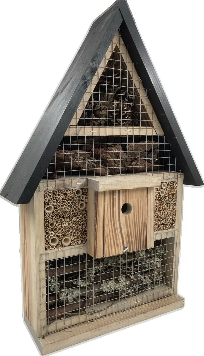 GARDEN SPIRIT Insectenhotel met hommelhotel 10 x 34 x 54 cm bijenhotel