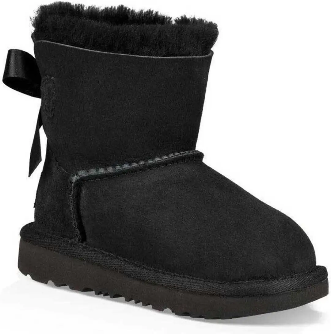 UGG T Mini Bailey Bow II Kinderlaarzen - Zwart 26