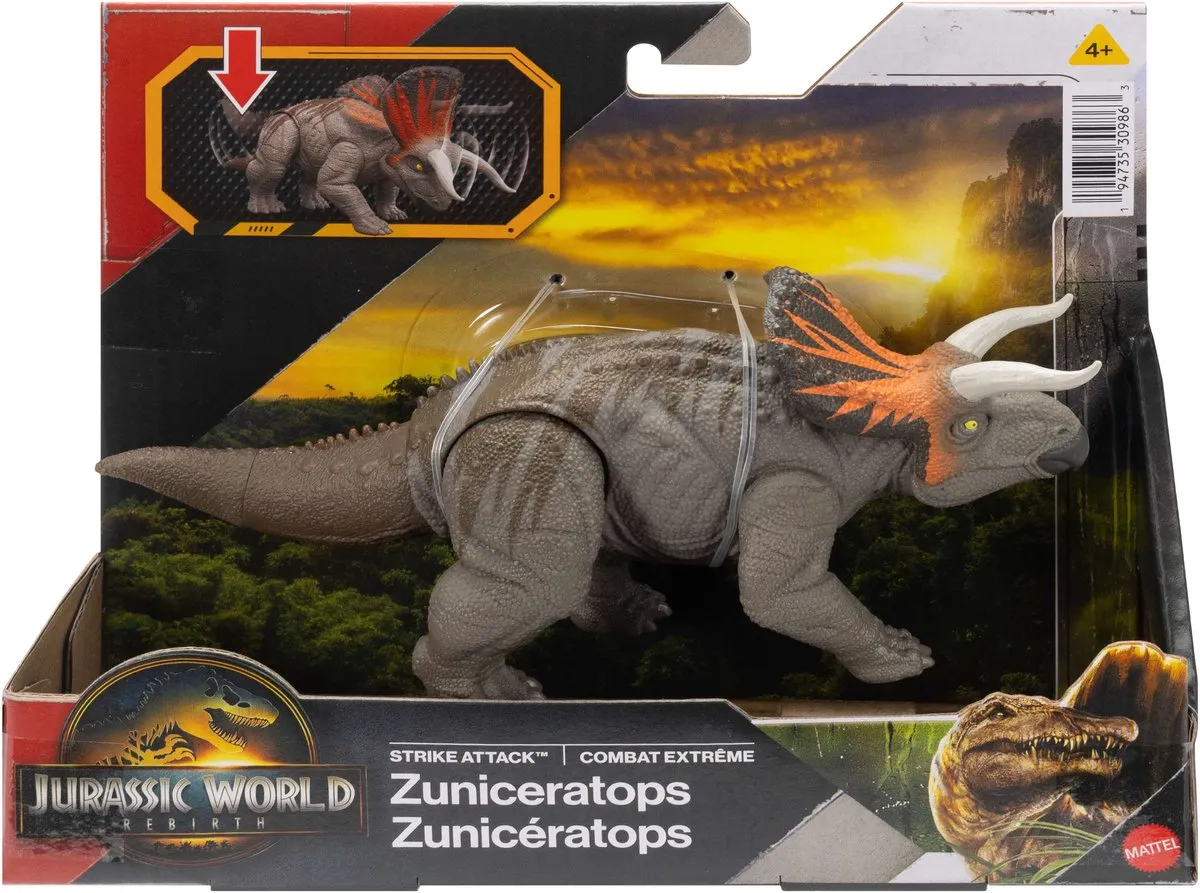 Jurassic World STRIKE ATTACK Zuniceratops - Meerkleurig