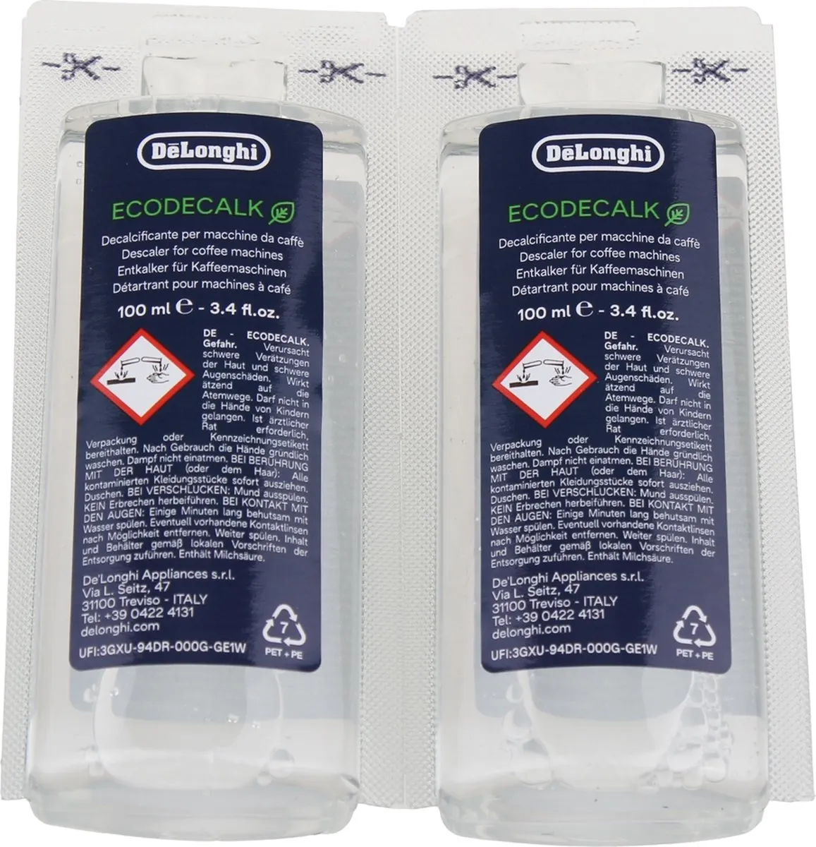 De'Longhi EcoDecalk Mini DLSC200 Ontkalker - 2x100ml