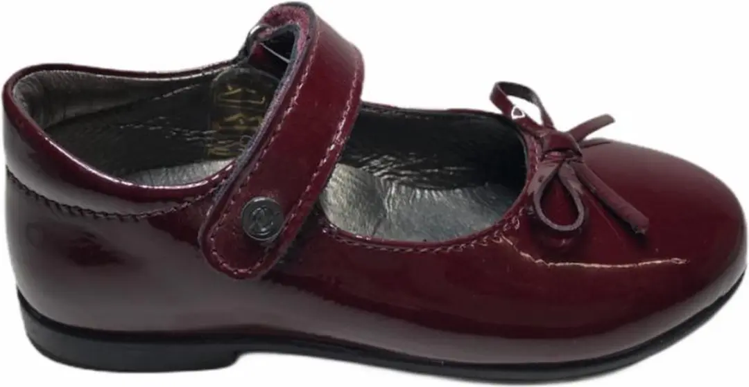 Naturino velcro ballerina 4524 lakleder bordeaux mt 24