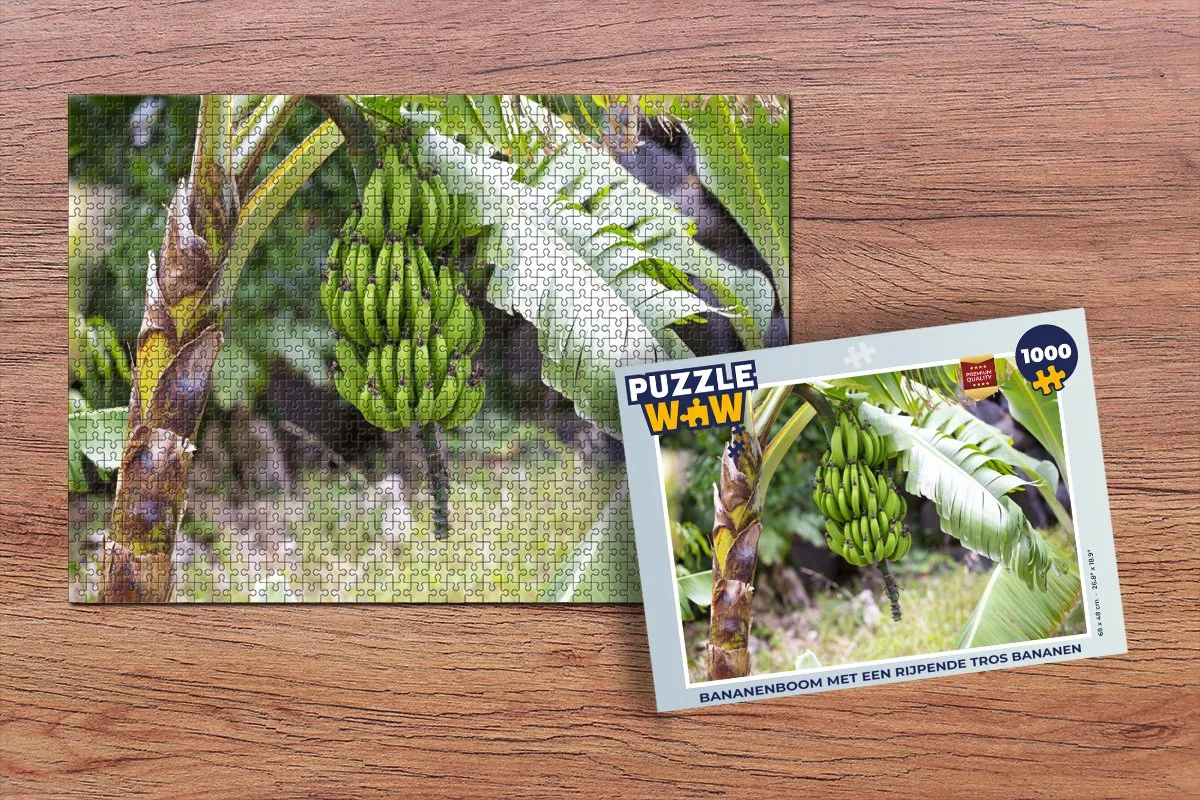 PuzzleWow Legpuzzel Banaan Boom 1000 Stuks - Multicolor