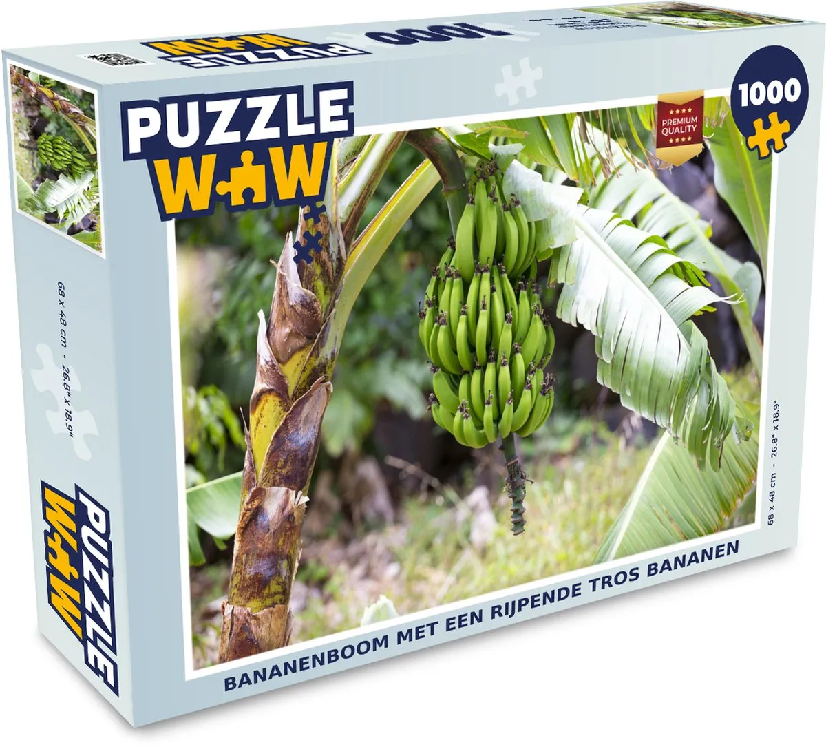 PuzzleWow Legpuzzel Banaan Boom 1000 Stuks - Multicolor