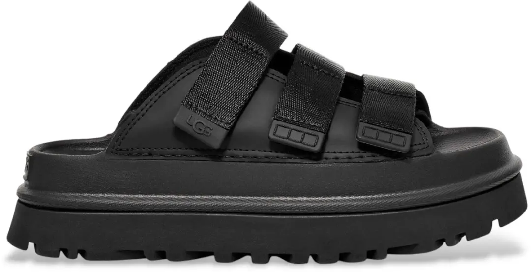 UGG GoldenGlow zwart leren sandalen
