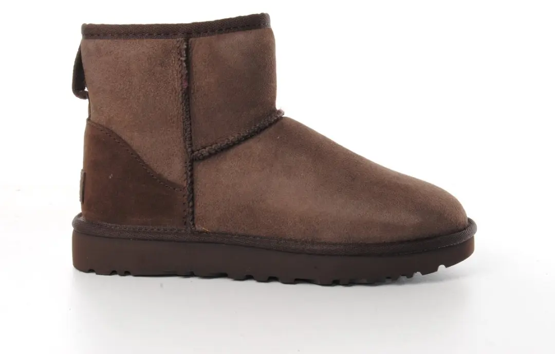 UGG W Classic Mini II Enkellaarzen - Donkerbruin
