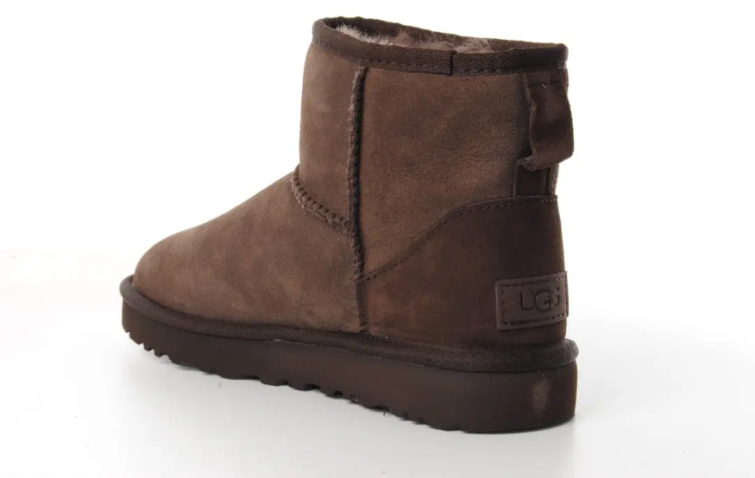 UGG W Classic Mini II Enkellaarzen - Donkerbruin