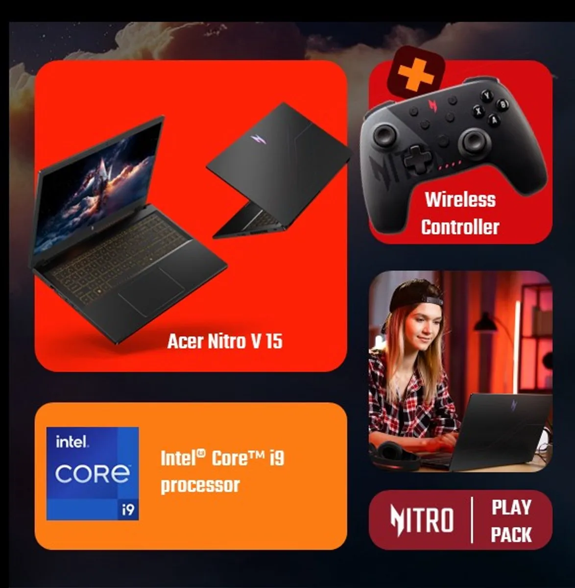Acer Nitro V 15 ANV15-52-99L7 Gaming Laptop - 15.6" 165Hz - i9-13900H - RTX 5060 - 32GB - 1TB SSD - Zwart