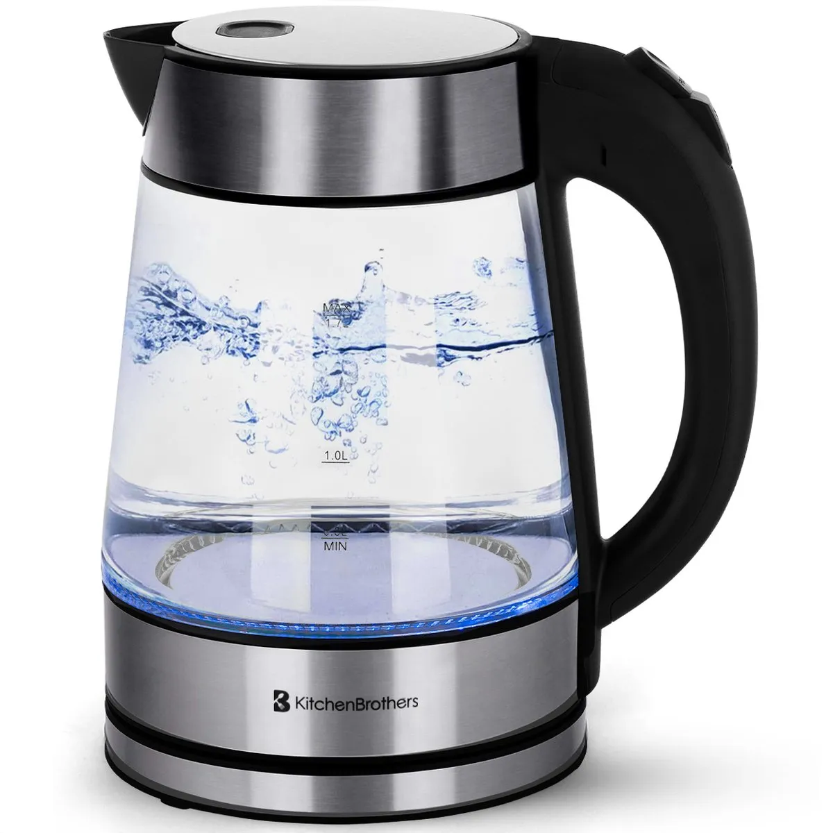 KitchenBrothers KB720 Glas Waterkoker 1,7L