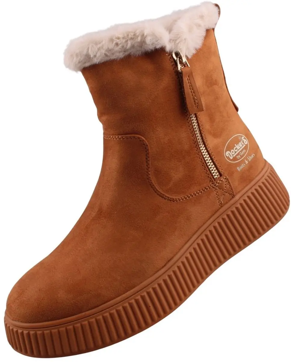 Dockers dames enkellaarsjes bruin 55KJ303-770470