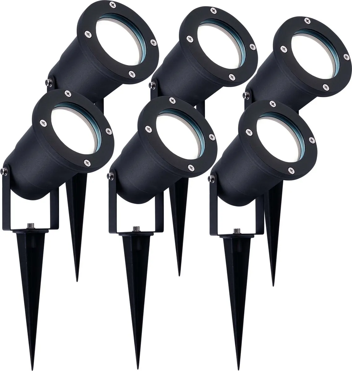 LEDVION 6x LED Prikspots IP65 5W 6500K