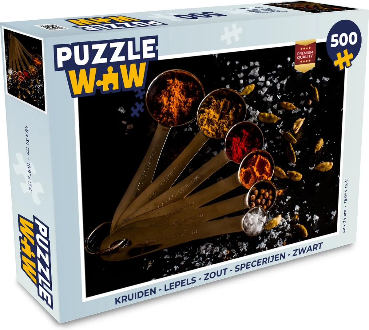 PuzzleWow Kruiden Lepels Puzzel 500 Stuks - Multicolor