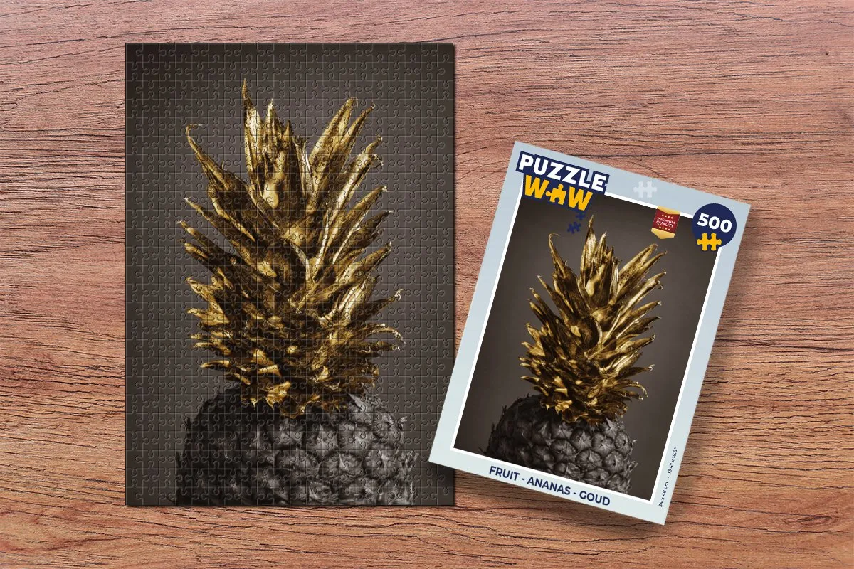 PuzzleWow Fruit Ananas Legpuzzel 500 Stuks - Multicolor