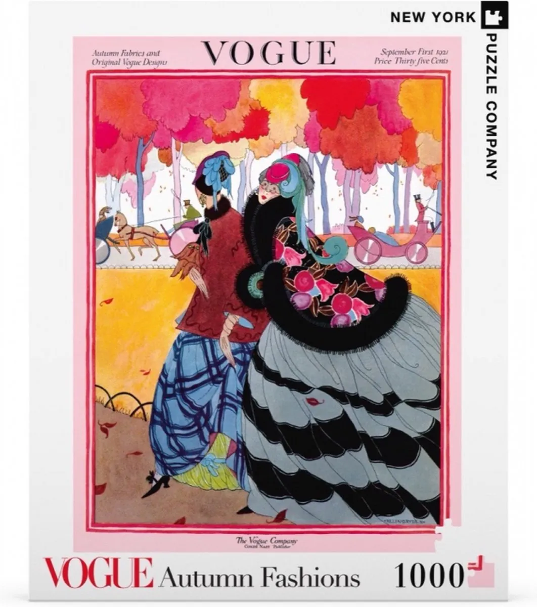 The New York Puzzle Company Vogue Autumn Fashions Puzzel - 1000 Stuks - Multi
