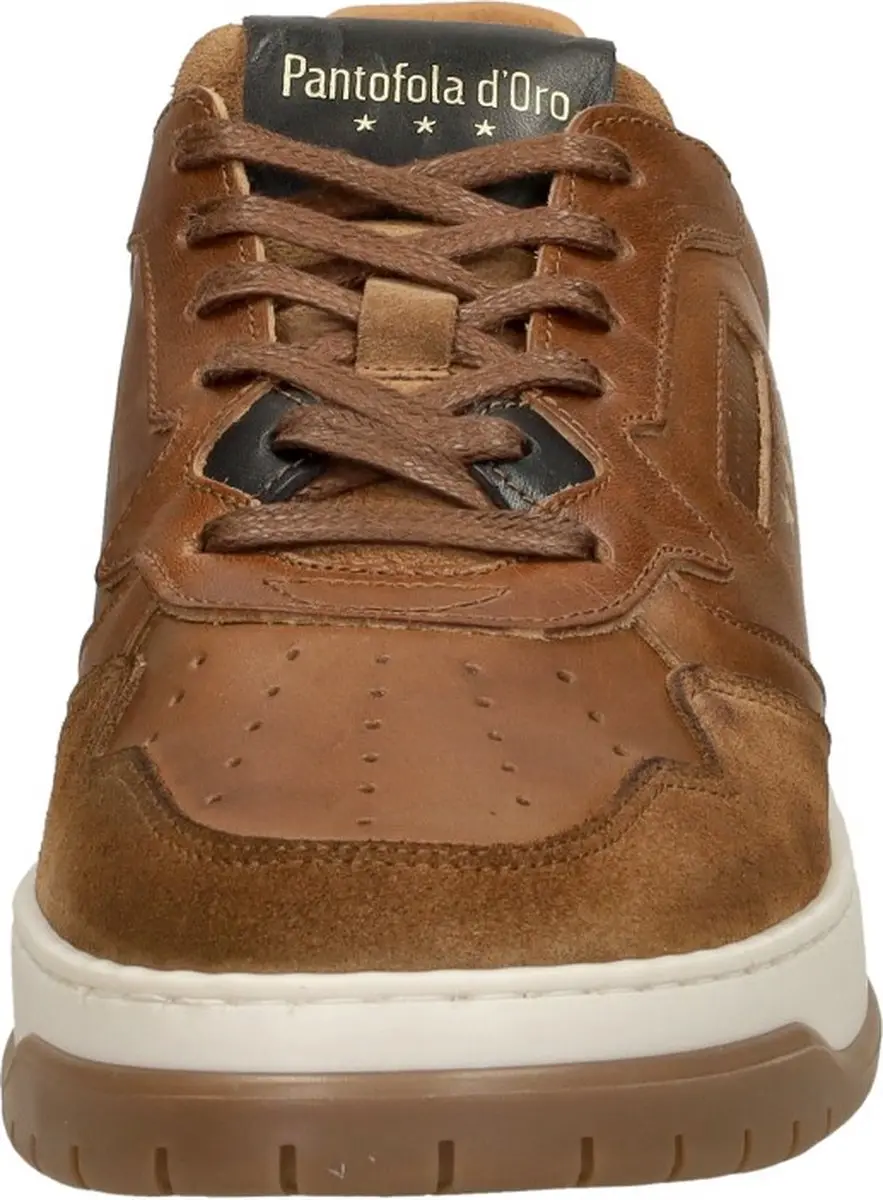Pantofola d'Oro Sirmione Sneakers Cognac Suede - Maat 41 - afbeelding 3 van 6
