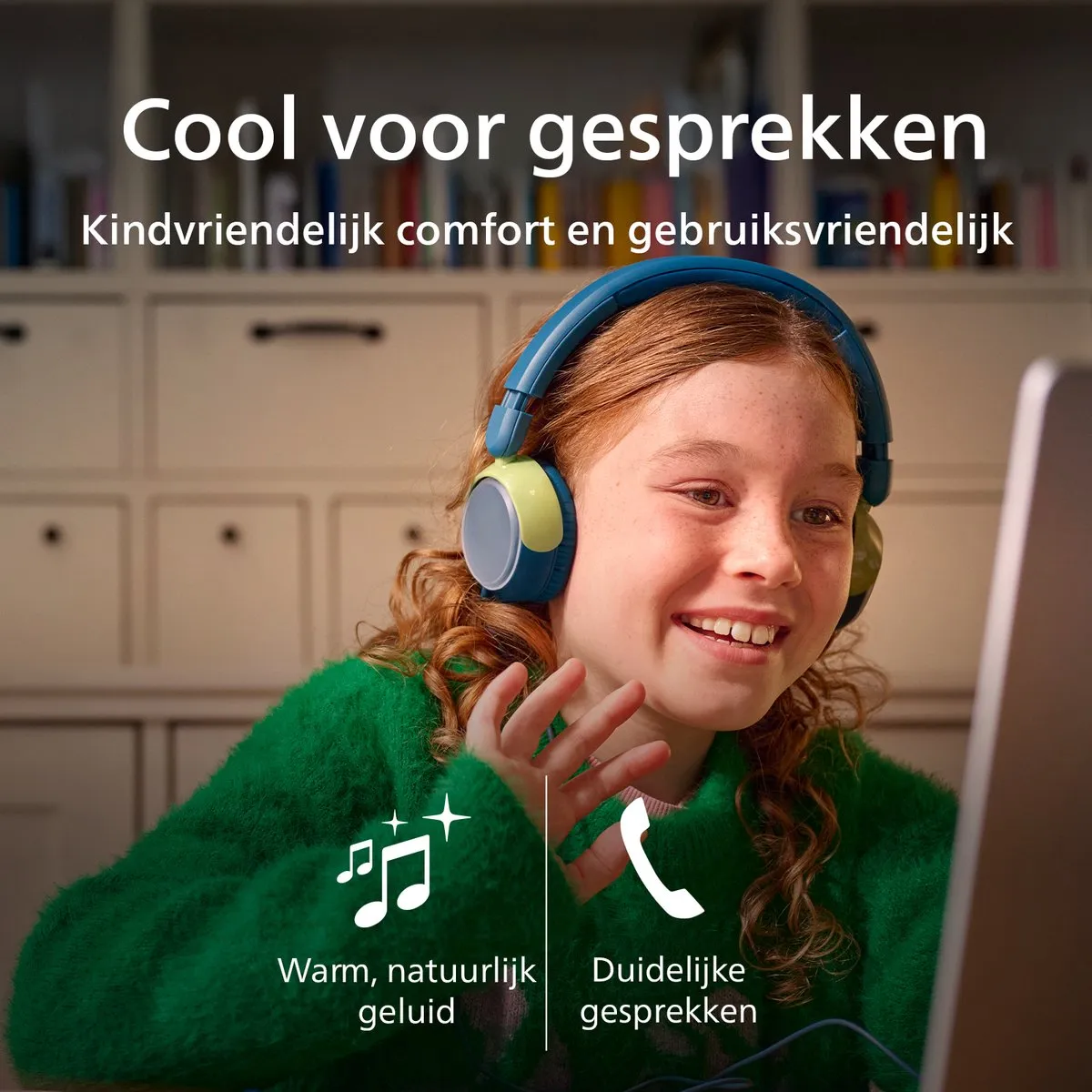 Philips TAK2000CT On-Ear Hoofdtelefoon - Kindermodel - Chrystal Groen