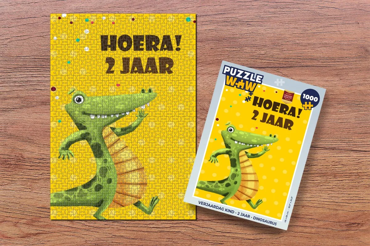 PuzzleWow Dinosaurus Legpuzzel 1000 Stuks - Multicolor