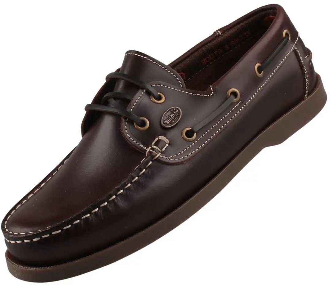 Dockers by Gerli heren leren mocassin donkerbruin