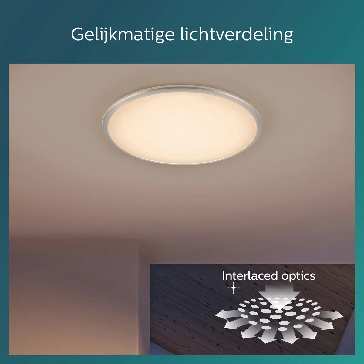 Philips Twirly Plafondlamp 17W - Warmwit - Ø29cm