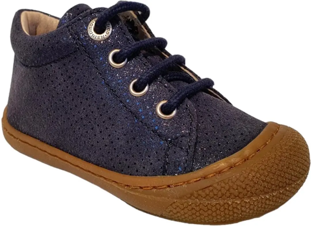 Naturino Cocoon Suède Dots - Navy - Maat 19