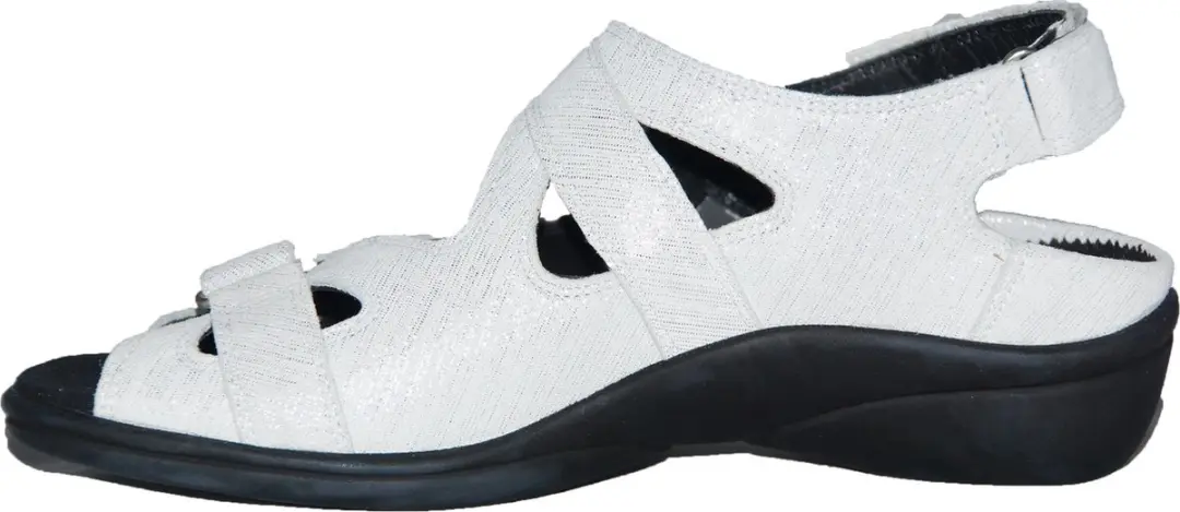 Durea 7258 H Platte Sandalen - Wit/Beige 37.5