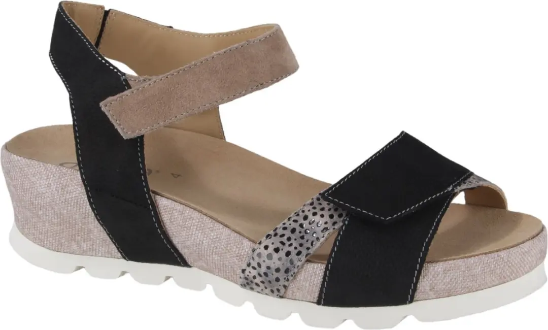 Durea Sandaal 7403 025 1009 - Zwart/Taupe