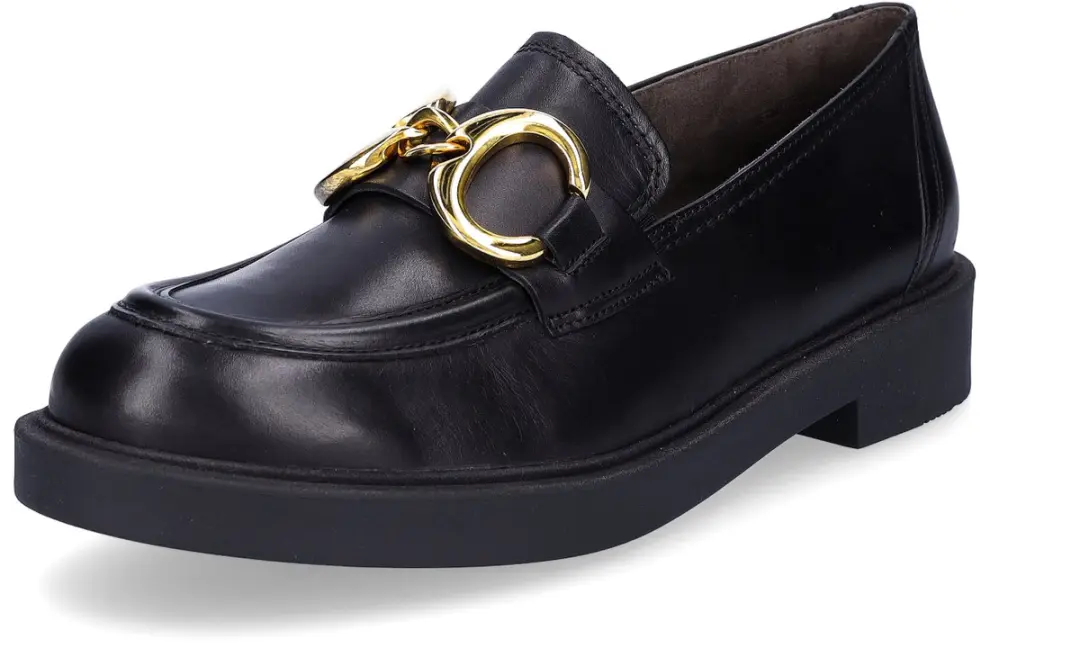 Paul Green dames leren slip-on schoenen zwart 5