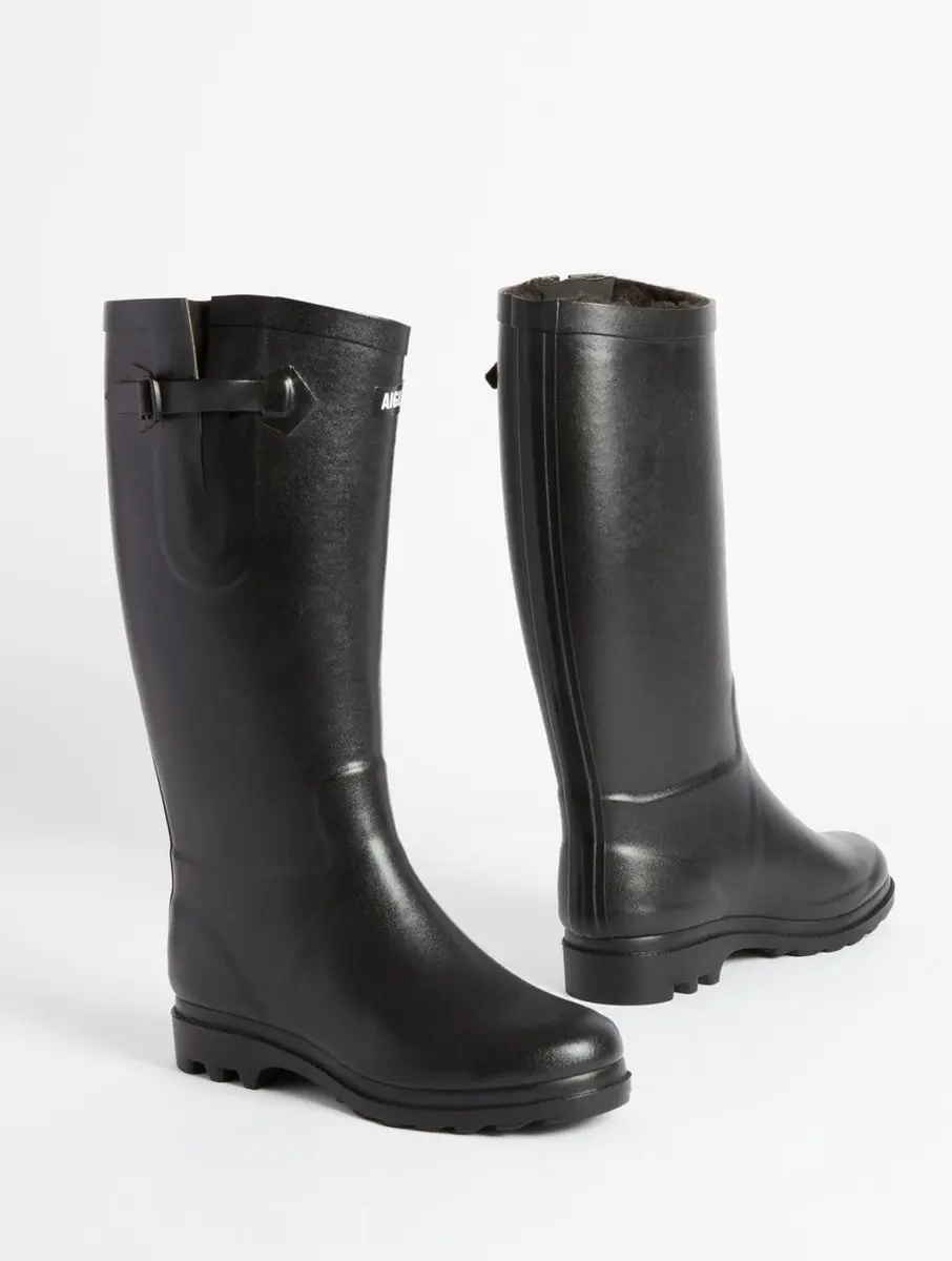Aigle Aiglentine Fur Regenlaarzen 37 - Zwart
